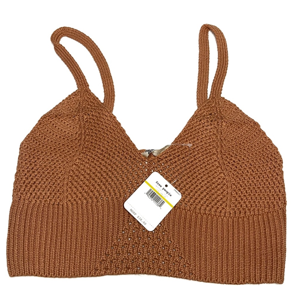 Free People You Wanna Brami Crochet Crop Top bra